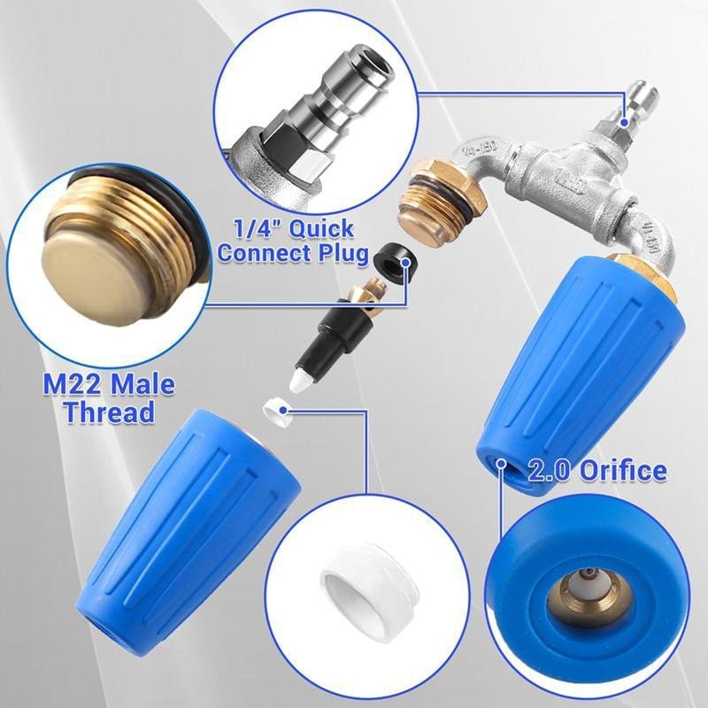 Mroace Dual/Triple/Quad Turbo Nozzle Pressure Washer