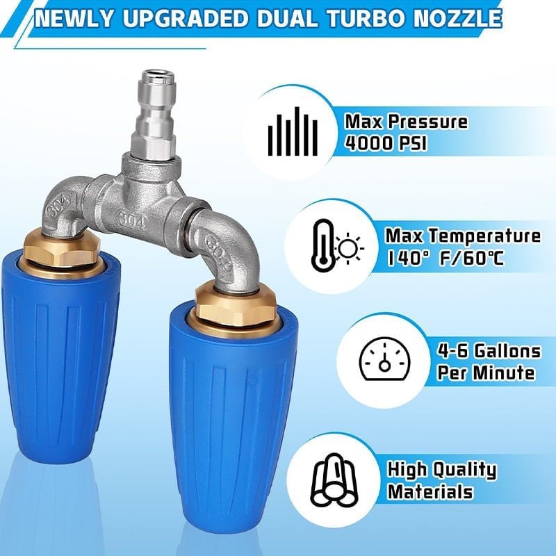 Mroace Dual/Triple/Quad Turbo Nozzle Pressure Washer