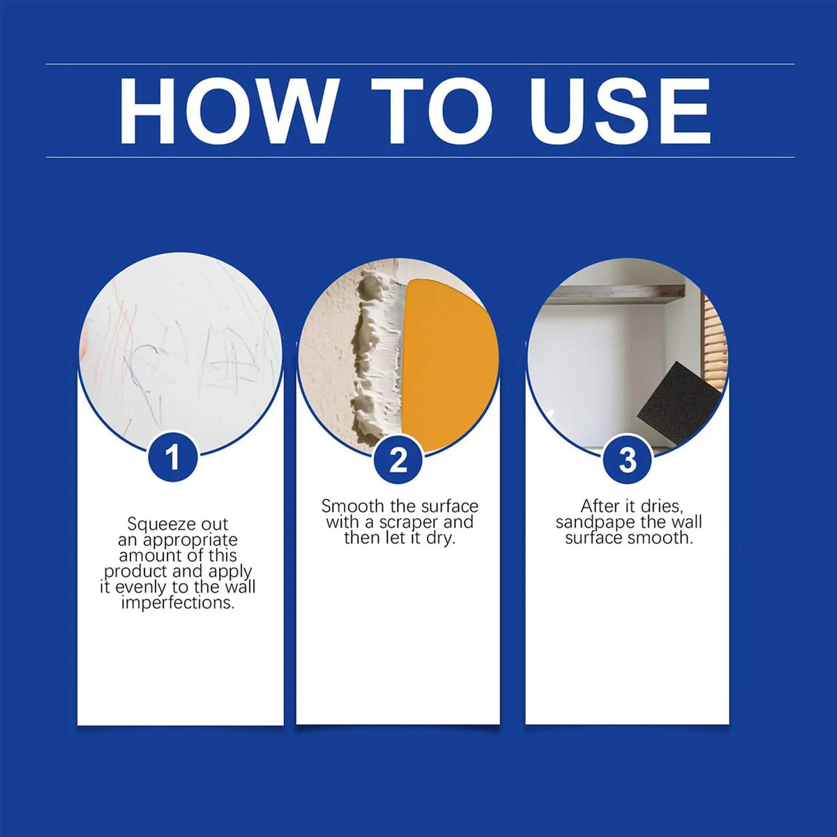 Mroace Easy Wall Repair Putty Kit