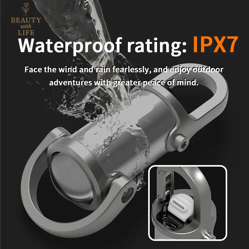Mroace EDC Rechargeable Mini Keychain Flashlight