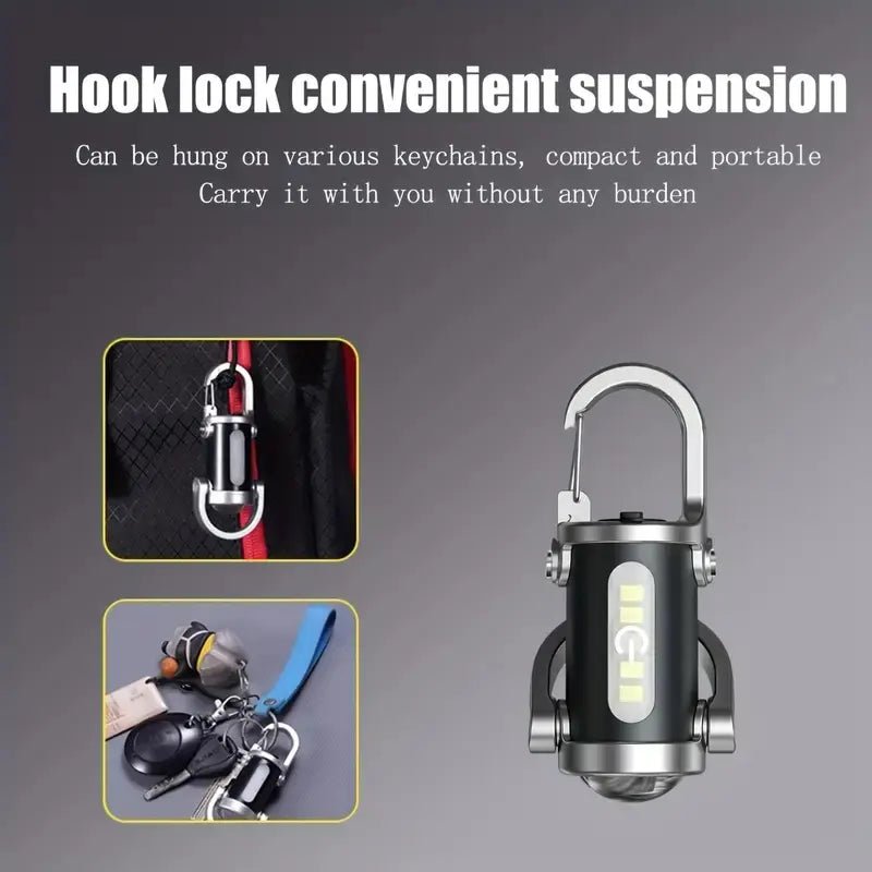 Mroace EDC Rechargeable Mini Keychain Flashlight