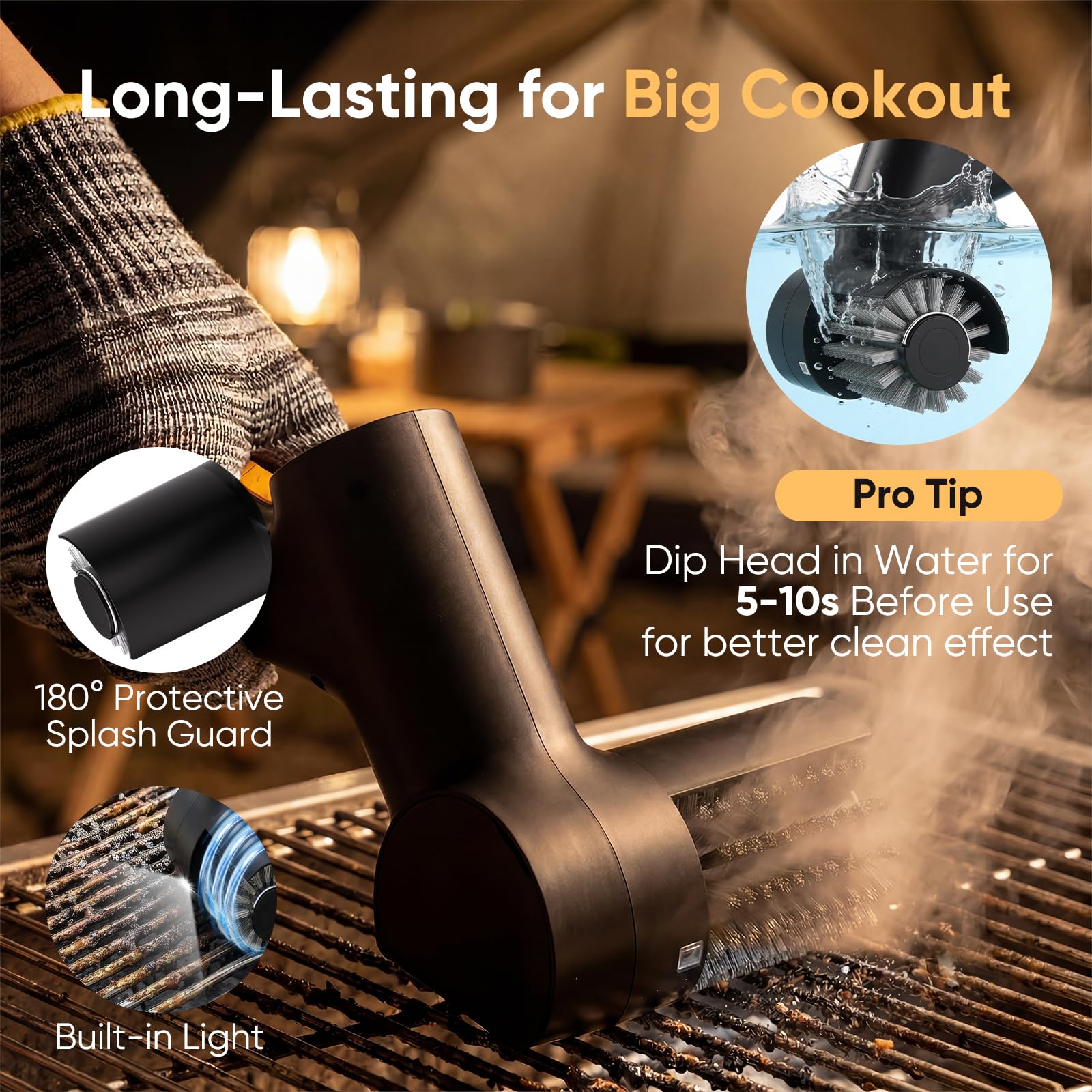 Mroace Electric Grill Brush for Outdoor Grill