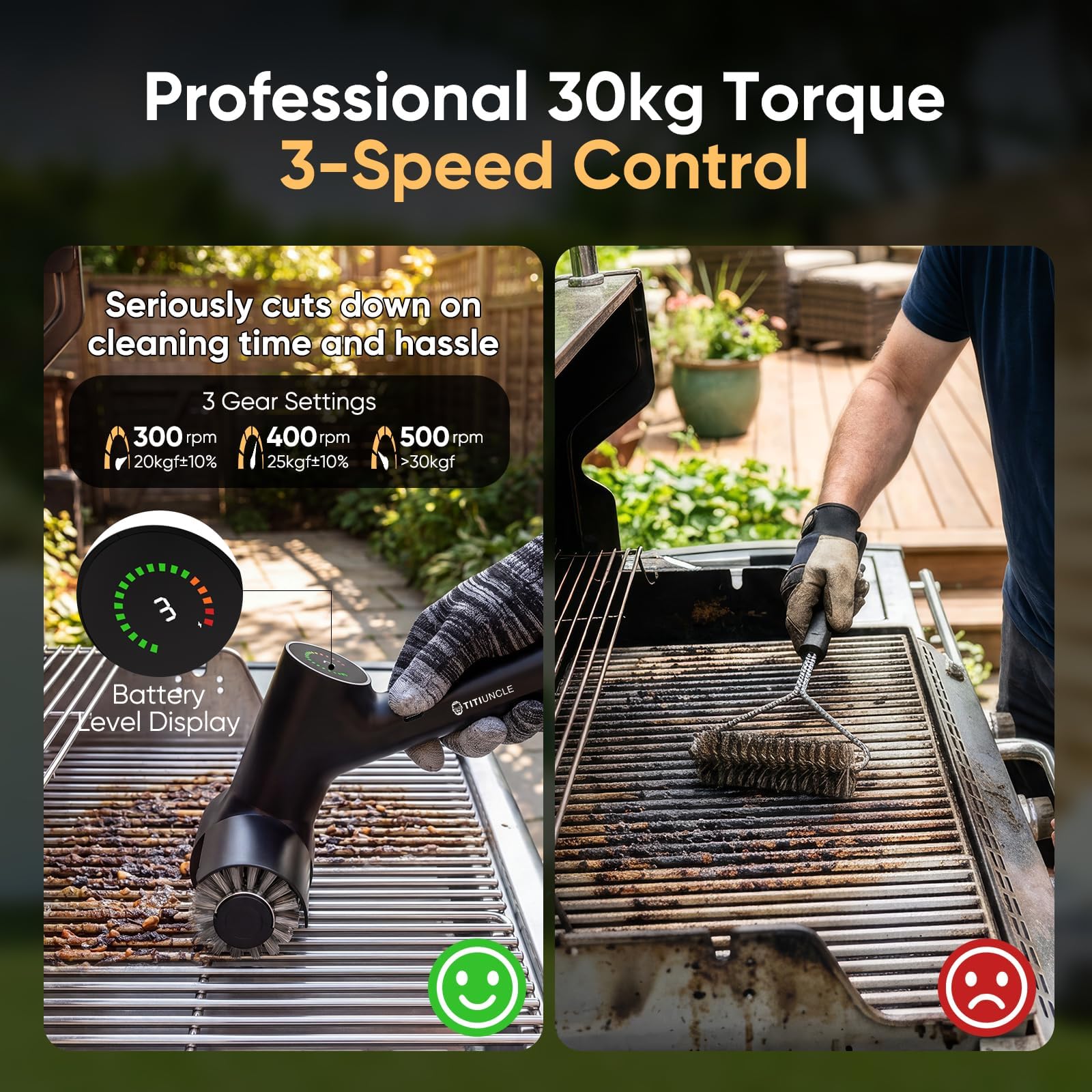 Mroace Electric Grill Brush for Outdoor Grill