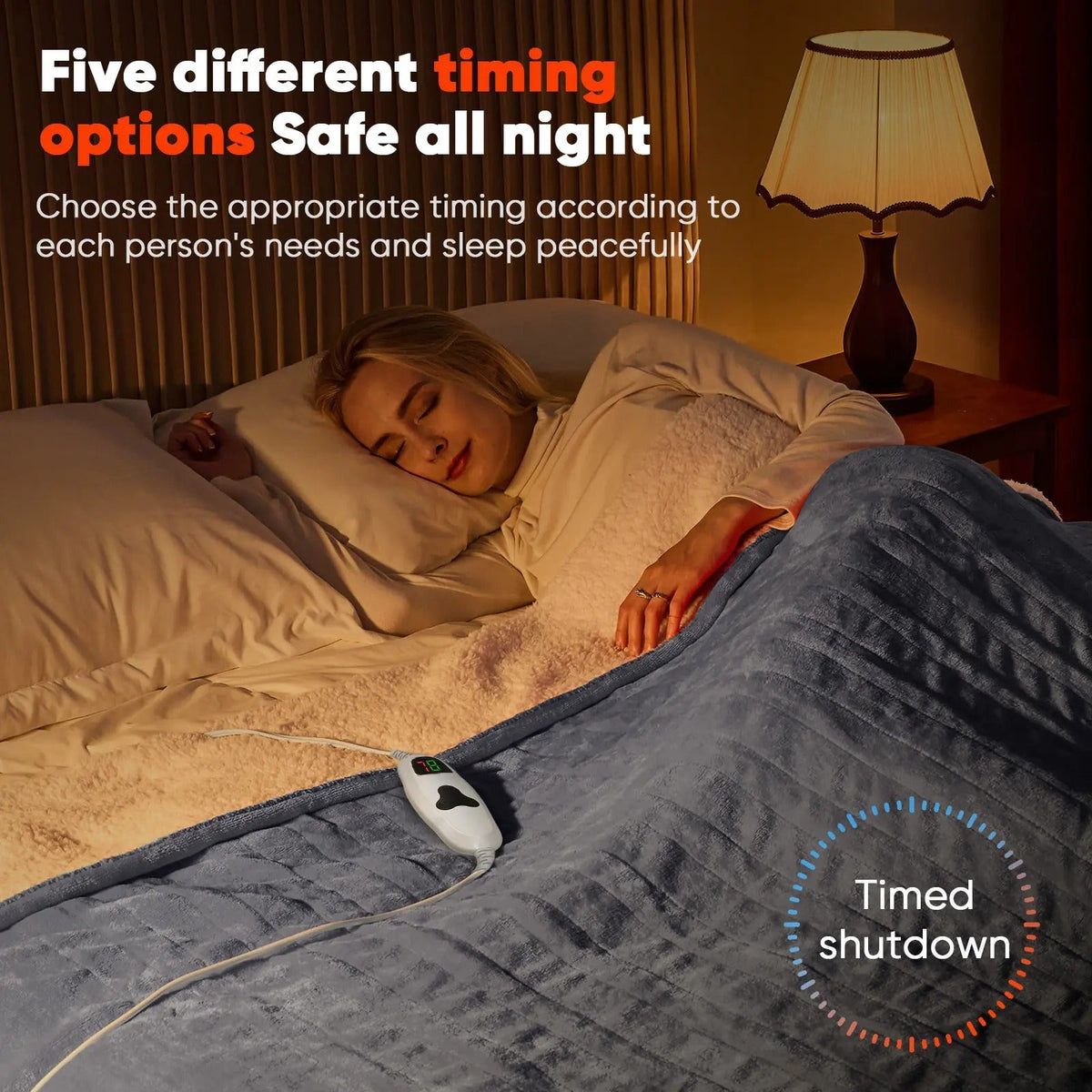 Mroace Electric Heated Throw Blanket