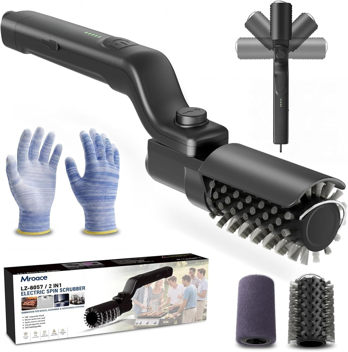 Mroace Electric Rotary Grill Brush