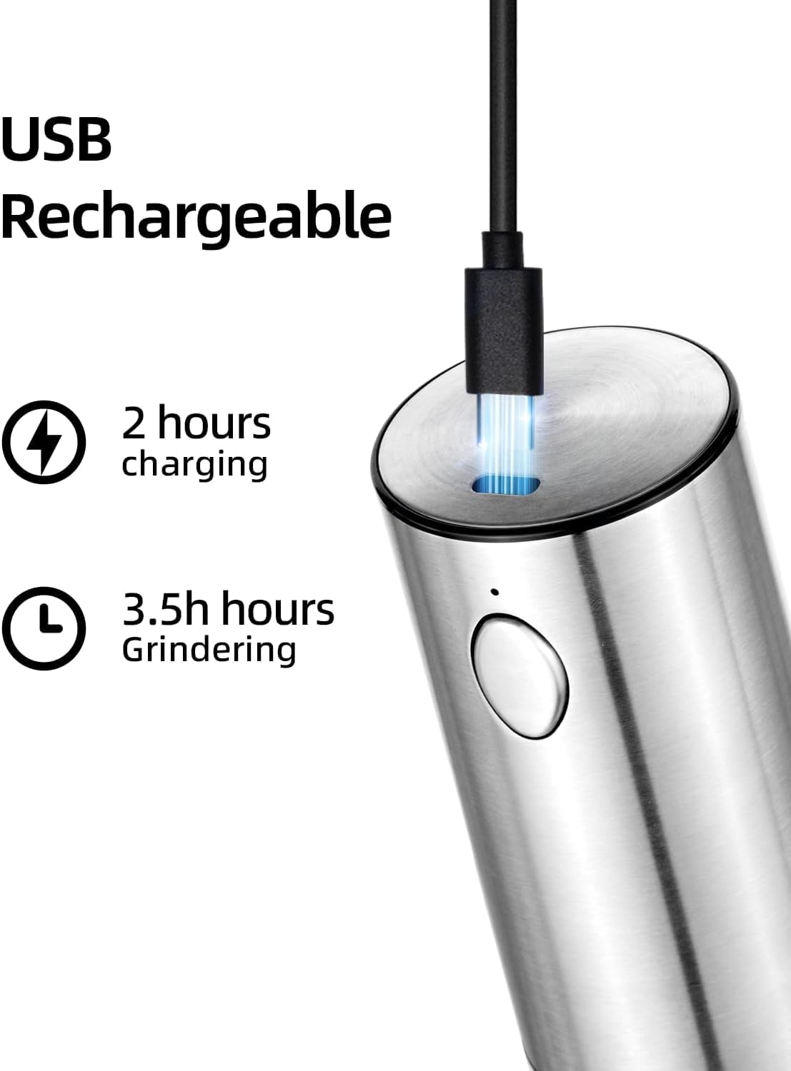 Mroace Electric Salt and Pepper Grinder