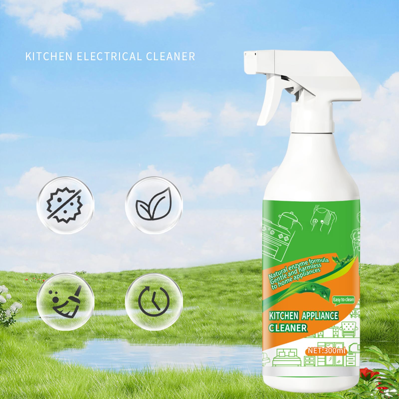 Mroace Electrolyzed Ion Kitchen Cleaner Spray