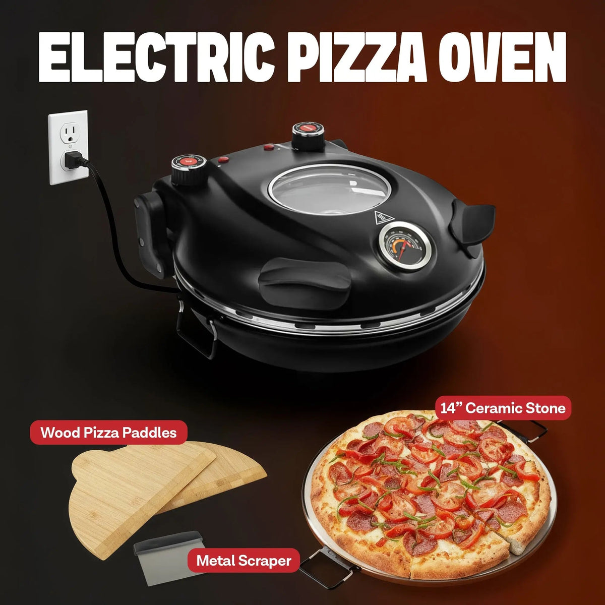 Mroace Extra Large Countertop Pizza Oven