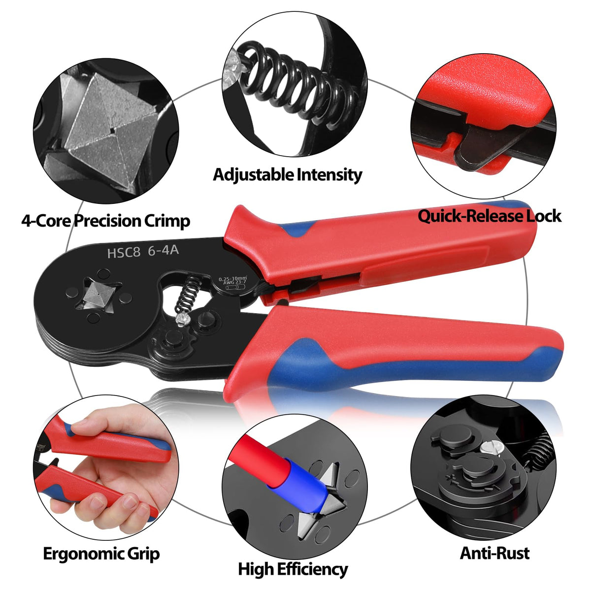 Mroace Ferrule Crimping Tool Kit