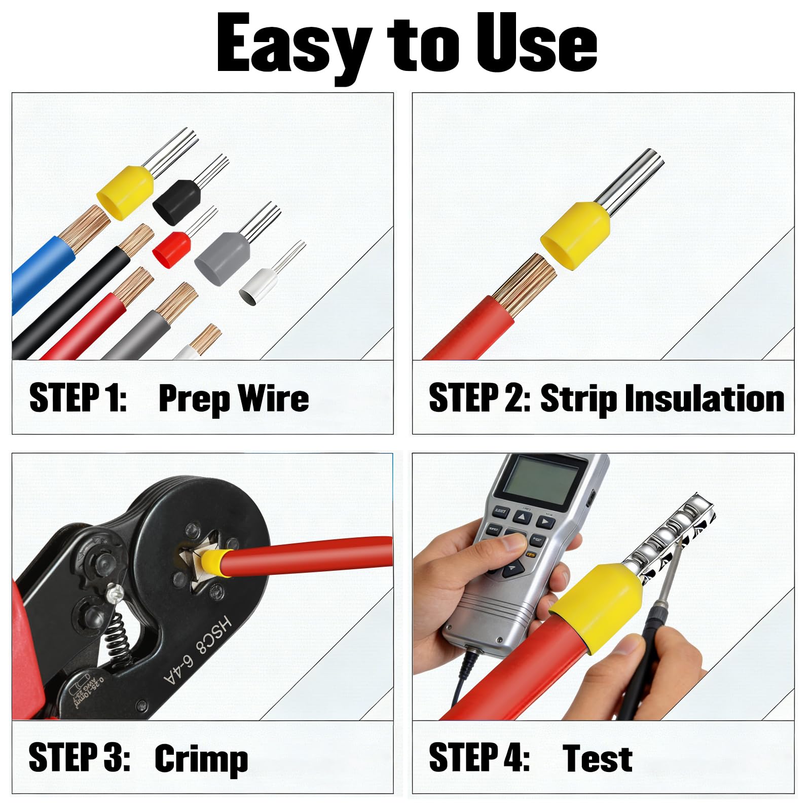 Mroace Ferrule Crimping Tool Kit