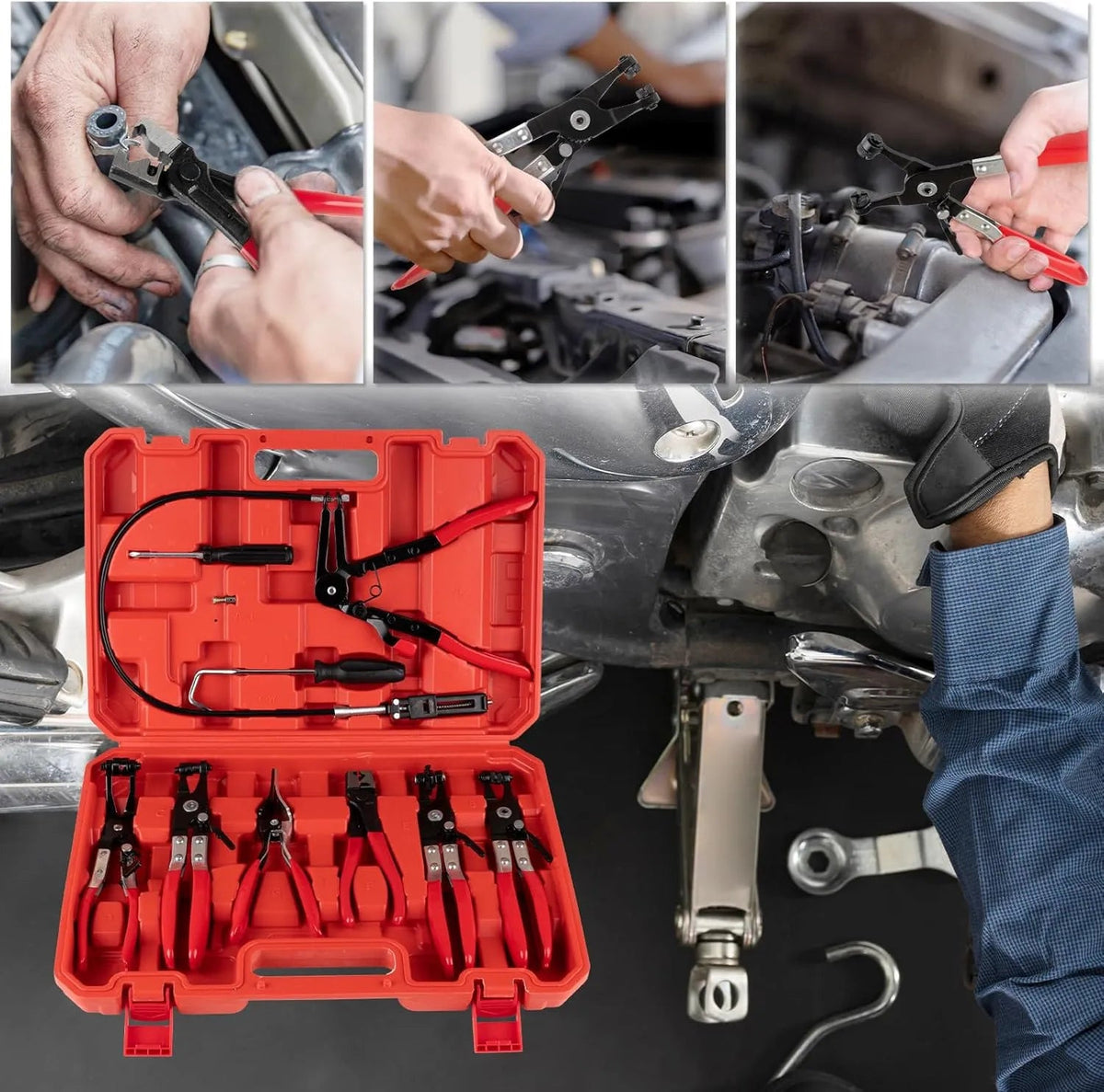 Mroace Flexible Hose Clamp Pliers Set
