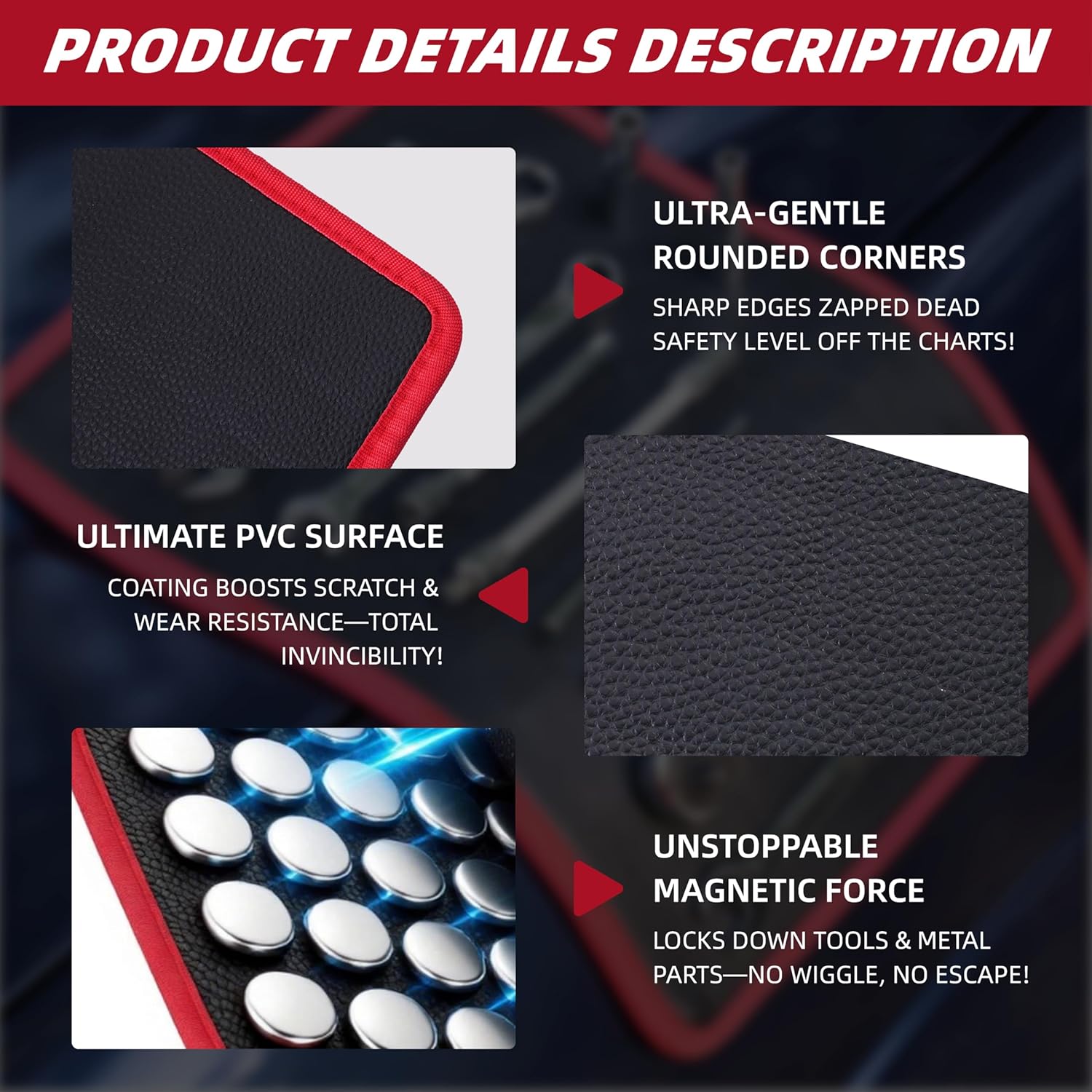 Mroace Flexible Magnetic Tool Mat