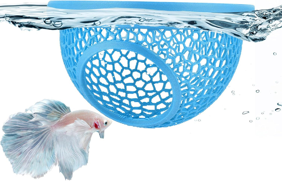 Mroace Floating Betta Hide & Shrimp Cave