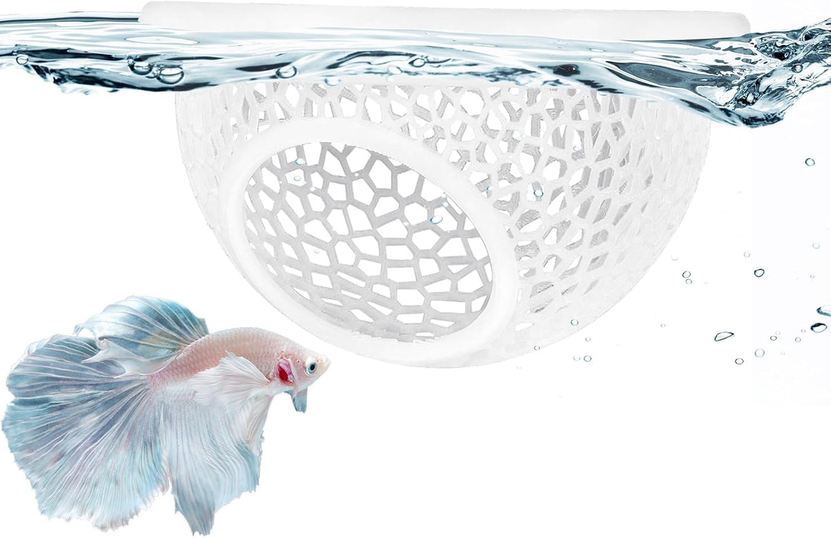 Mroace Floating Betta Hide & Shrimp Cave