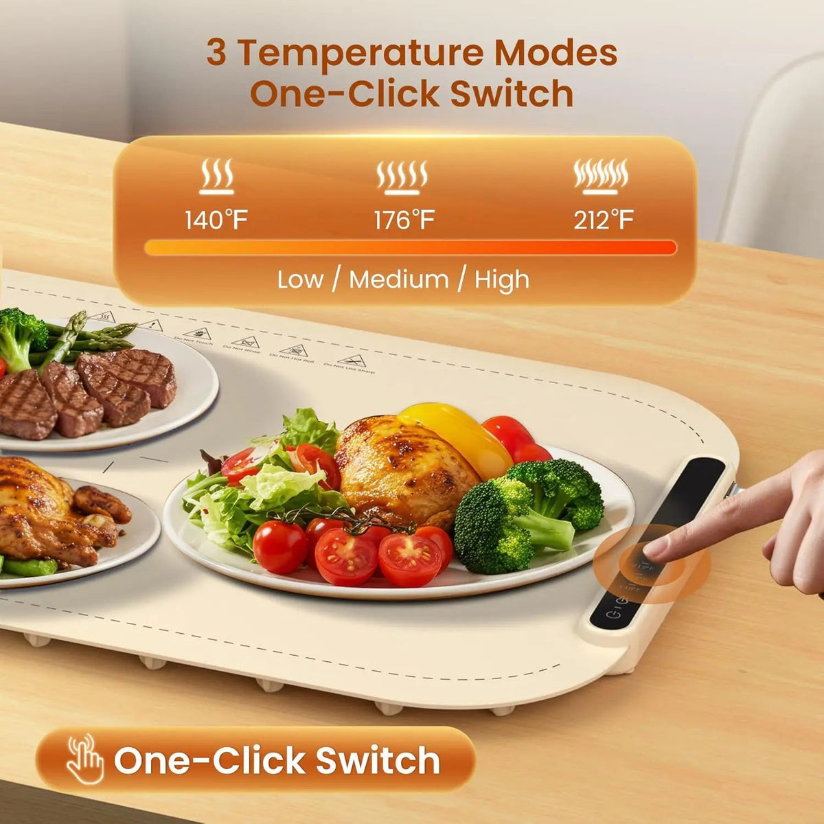 Mroace Foldable Food Warming Mat
