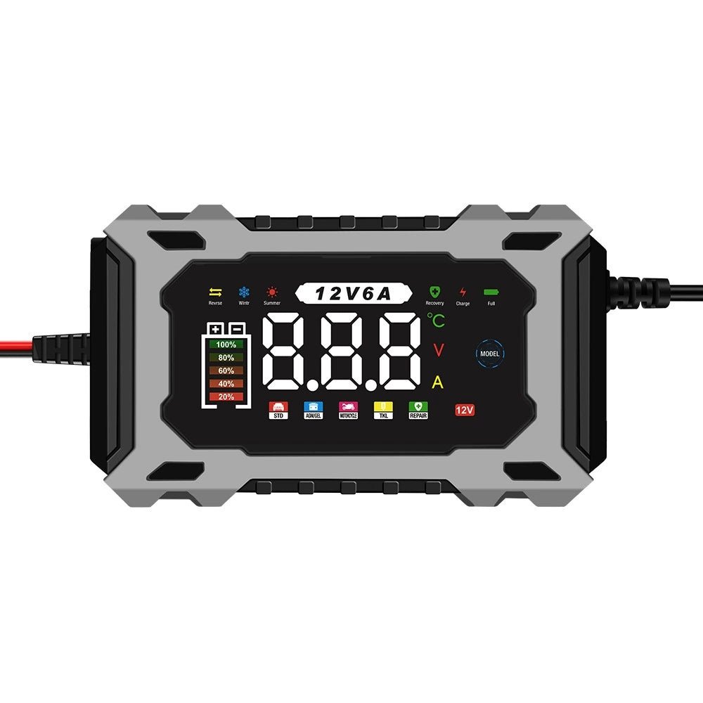 Mroace Fully-Automatic 12V/6A Smart Battery Charger