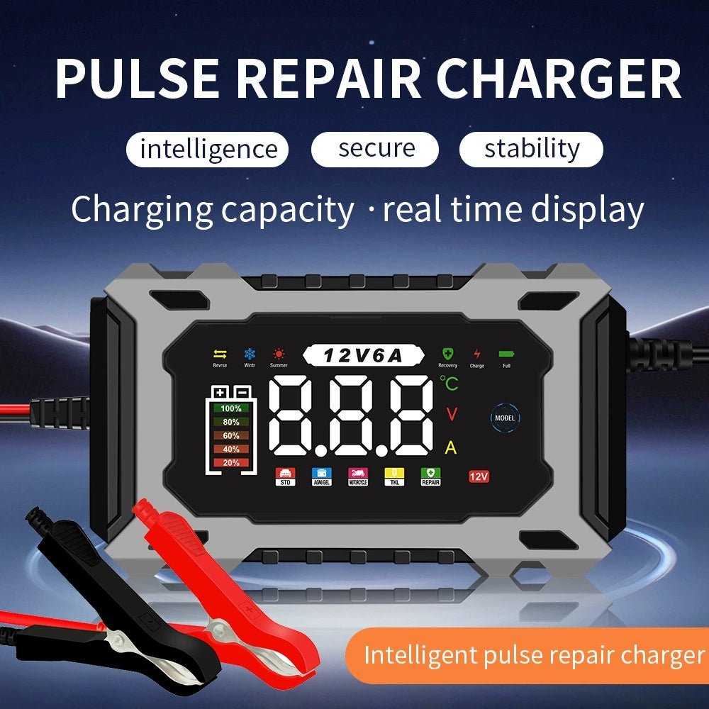 Mroace Fully-Automatic 12V/6A Smart Battery Charger
