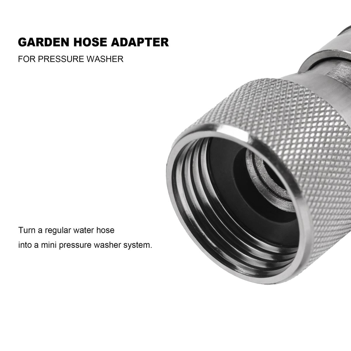 Mroace Garden Hose to Mini Power Washer Adapter