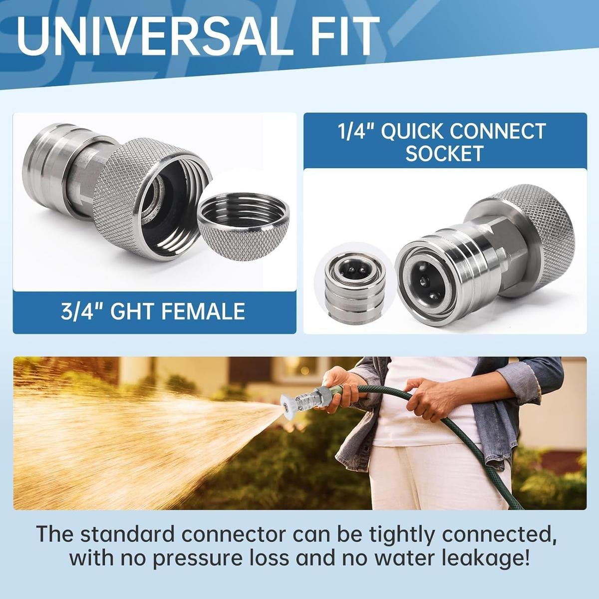 Mroace Garden Hose to Mini Power Washer Adapter
