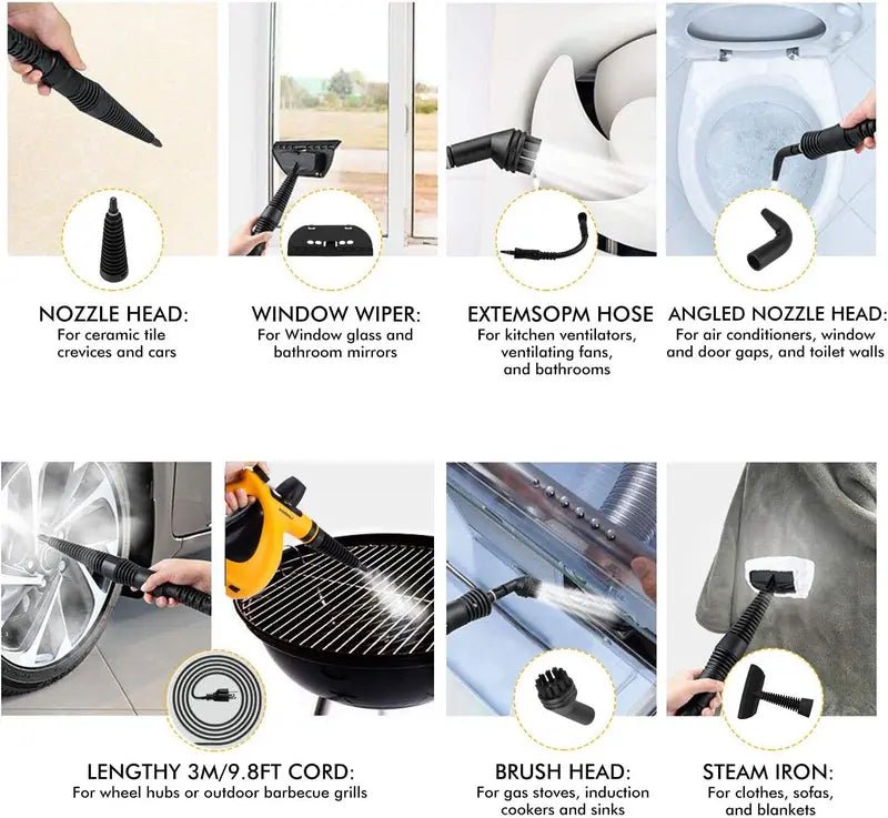 Mroace Handheld High-Temperature Pressurized Steam Cleaner