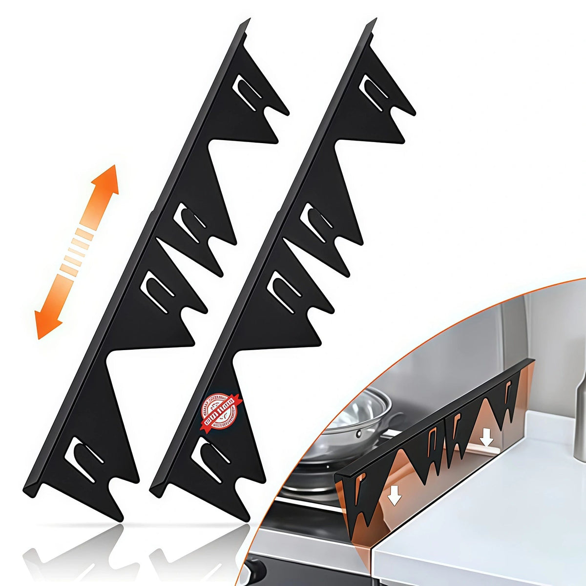Mroace Heat Resistant Stainless Steel Stove Gap Cover