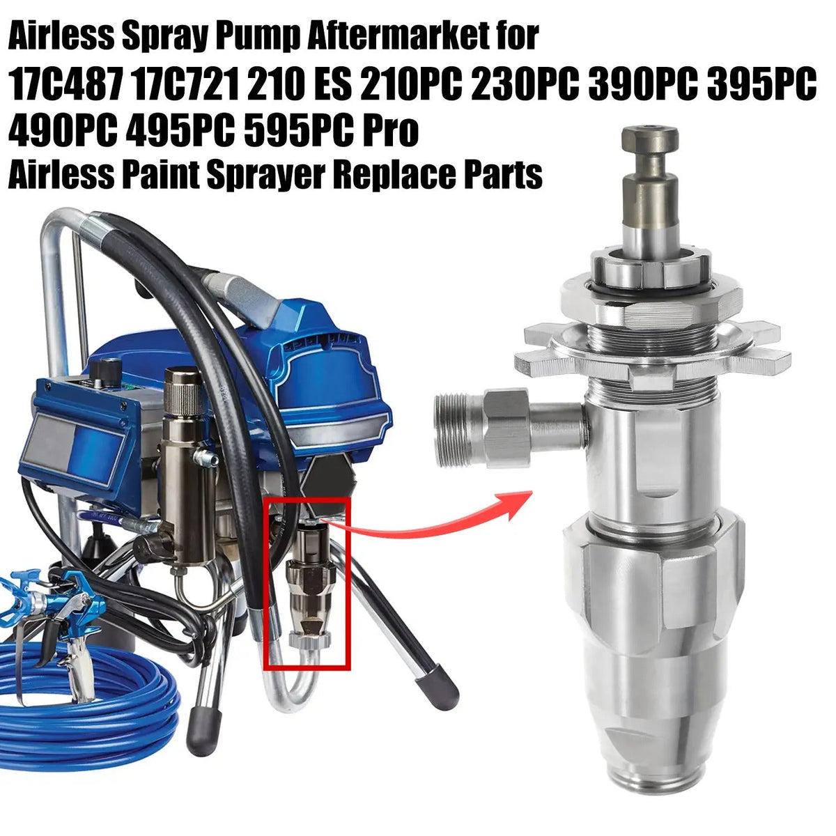 Mroace Heavy Duty Airless Paint Sprayer Pump