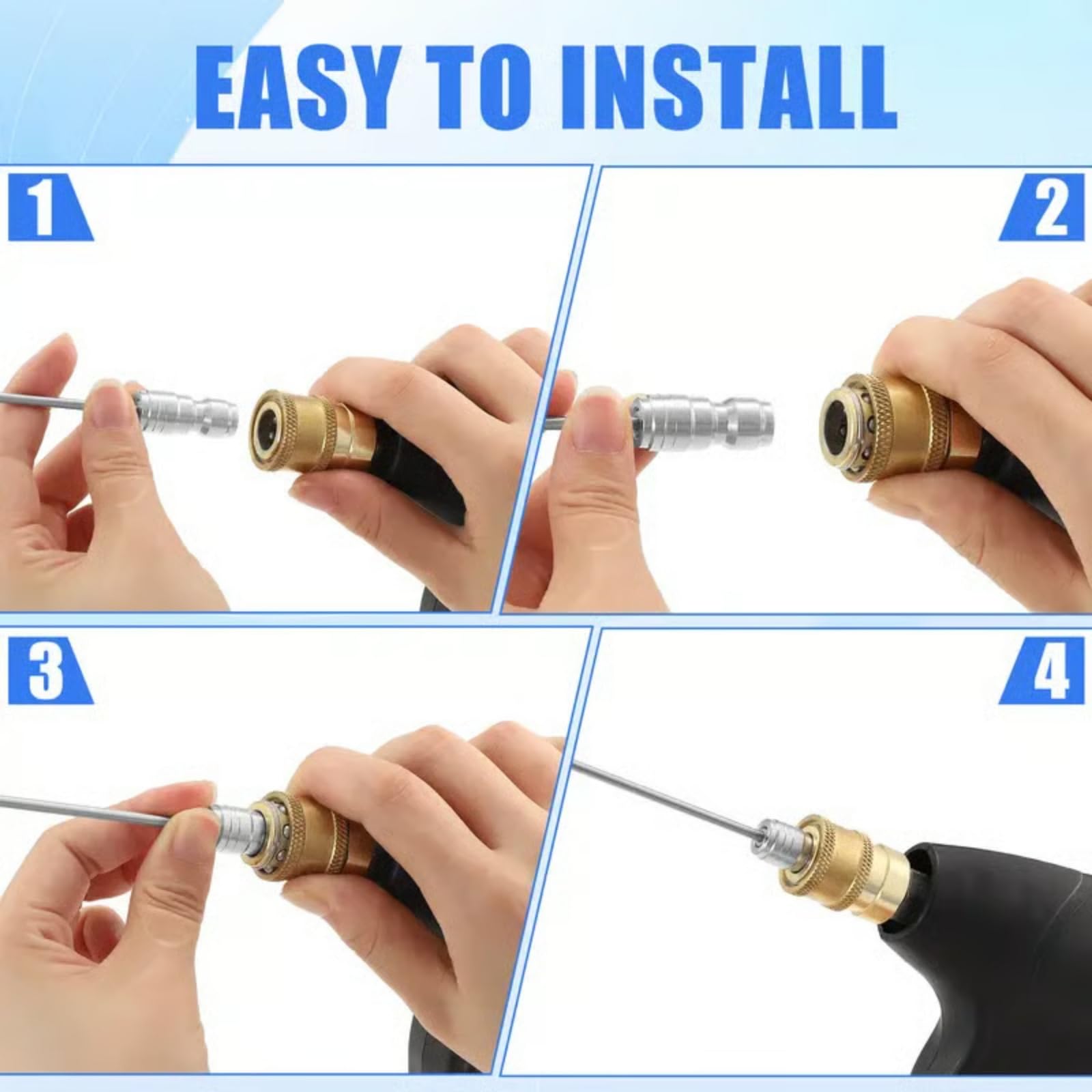 Mroace Heavy Duty High Pressure Washer Spray Nozzle Kit