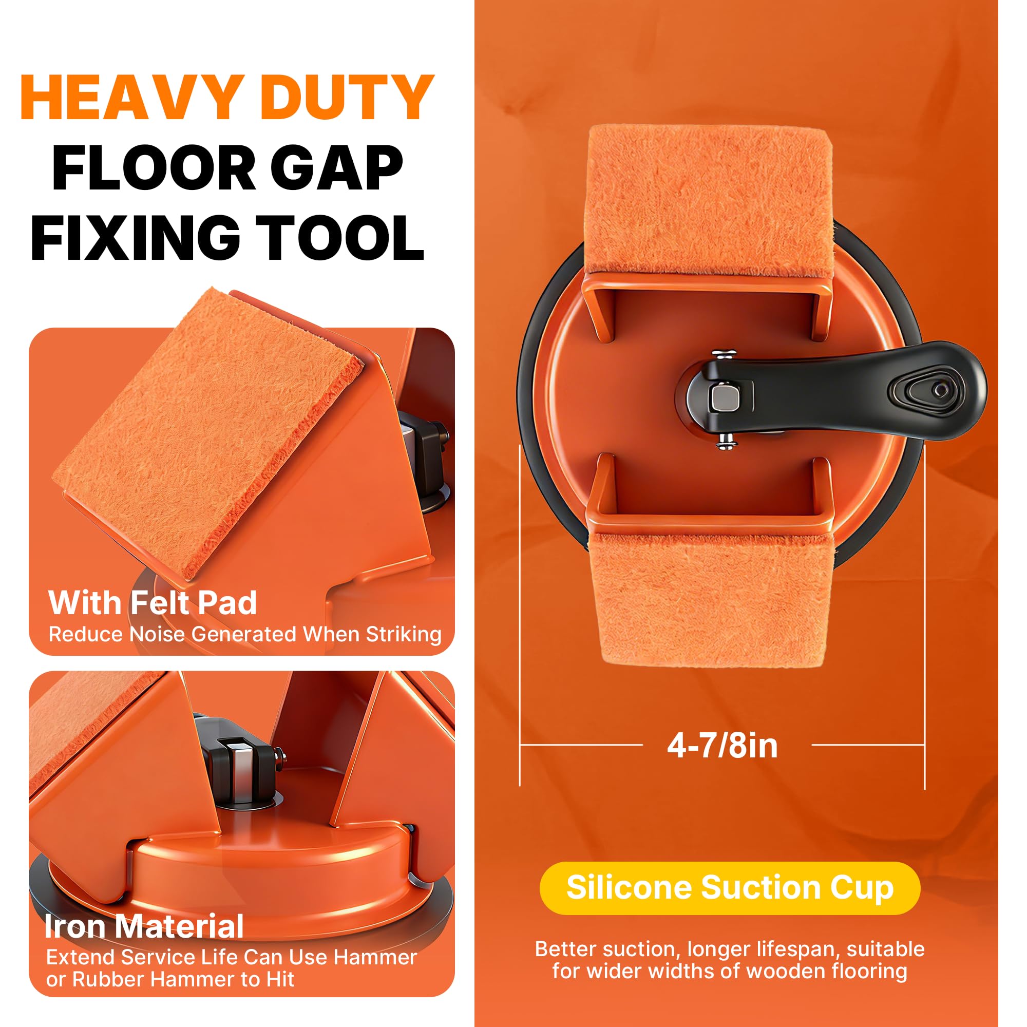 Mroace Heavy Duty Iron Floor Gap Fixer Tool