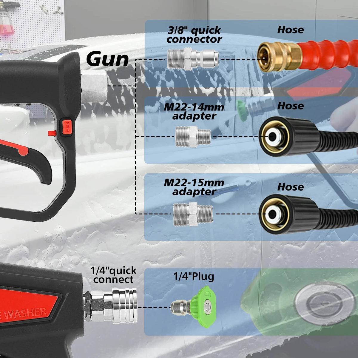 Mroace Heavy Duty Pressure Washer Spray Gun