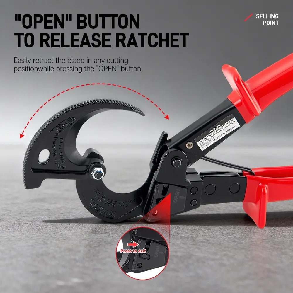 Mroace Heavy Duty Ratcheting Cable Cutter