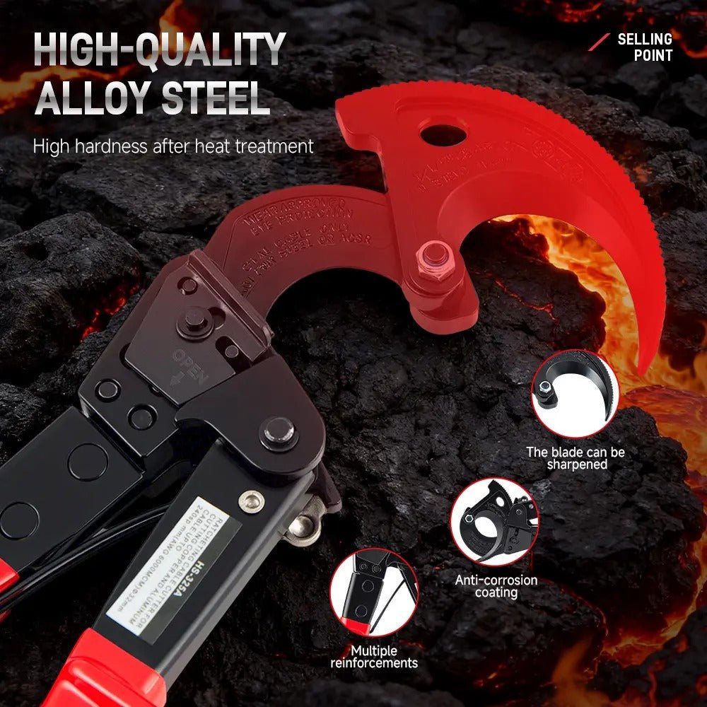Mroace Heavy Duty Ratcheting Cable Cutter