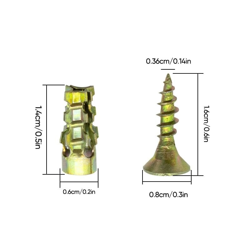 Mroace Heavy Duty Serrated Metal Expansion Anchors