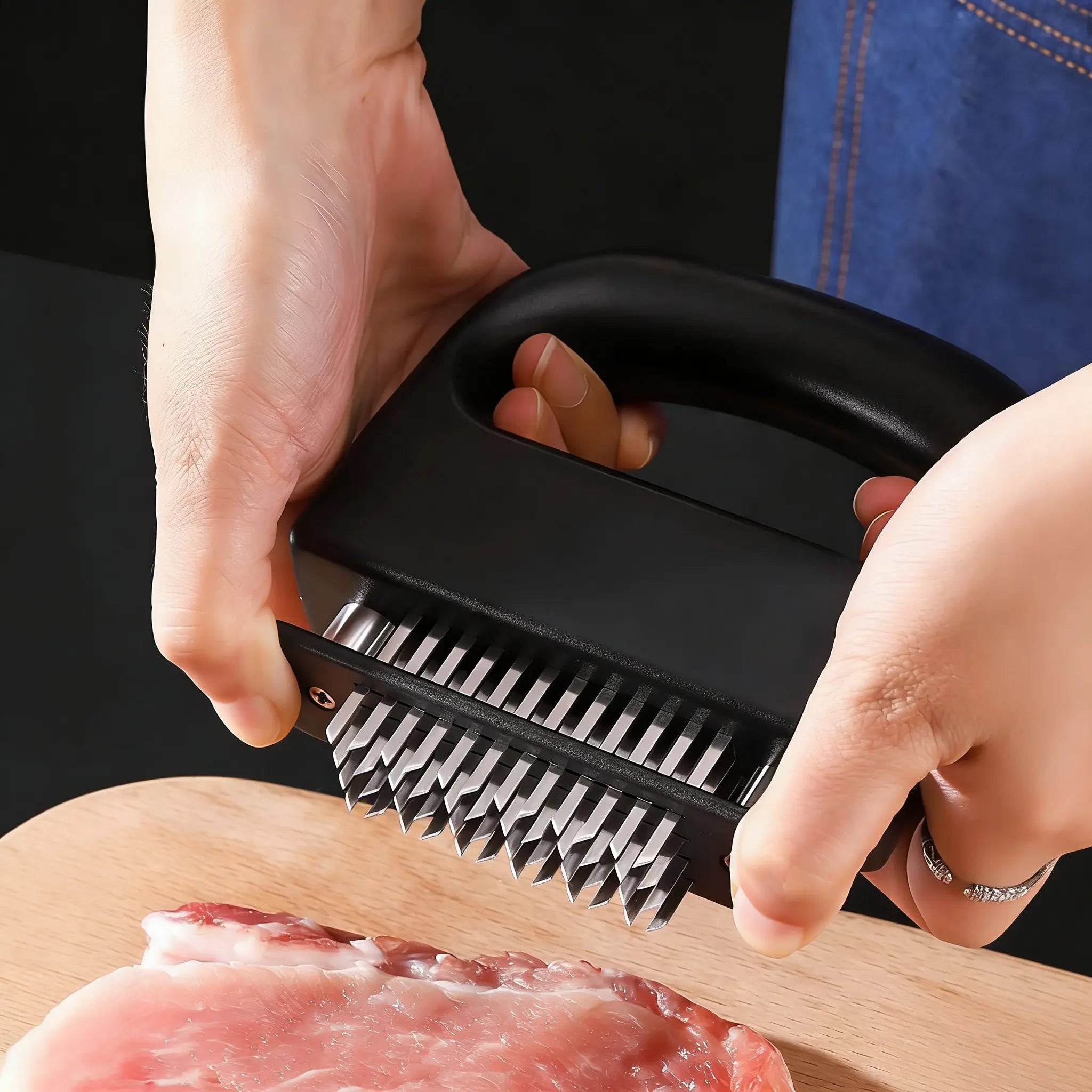 Mroace Heavy Duty Stainless Steel Meat Tenderizer