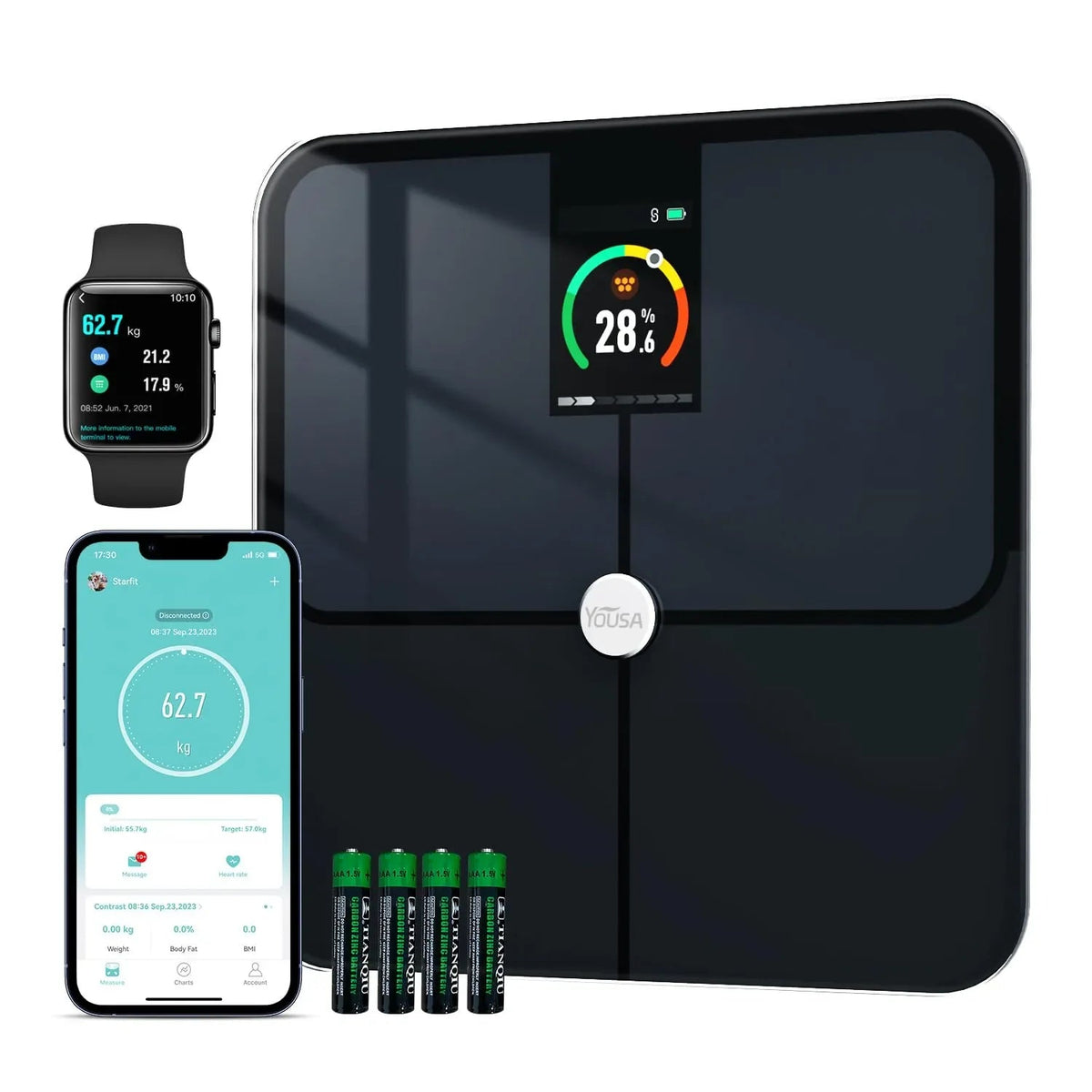 Mroace High-Accuracy Bluetooth Body Fat Smart Scale - MROACE