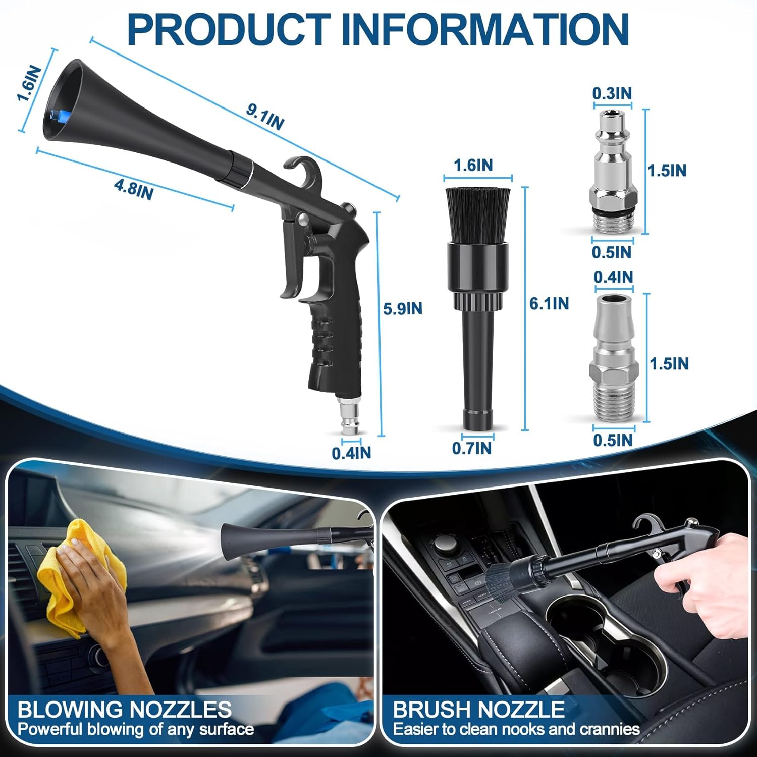 Mroace High Pressure Car Detailing Air Blow Gun