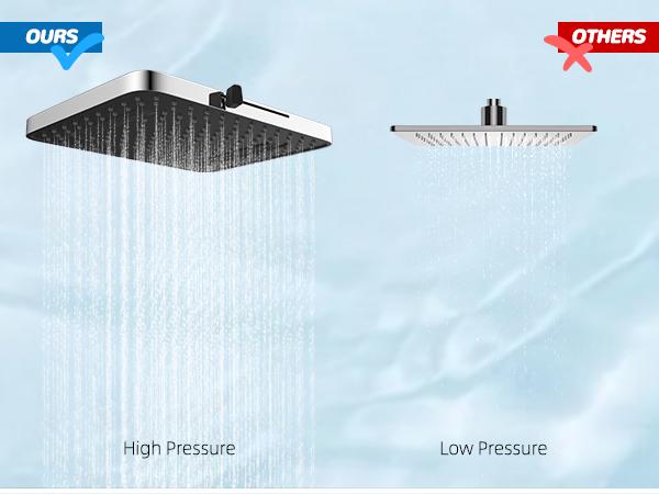 Mroace High Pressure Rainfall Shower Head Combo with Handheld Sprayer