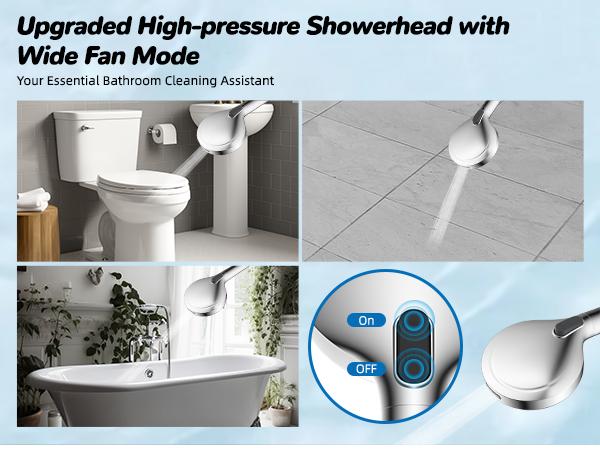 Mroace High Pressure Rainfall Shower Head Combo with Handheld Sprayer