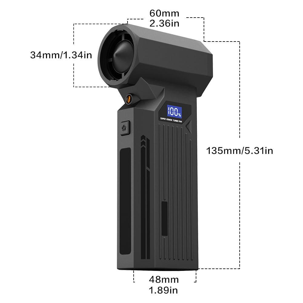 Mroace High Velocity Portable Turbo Fan