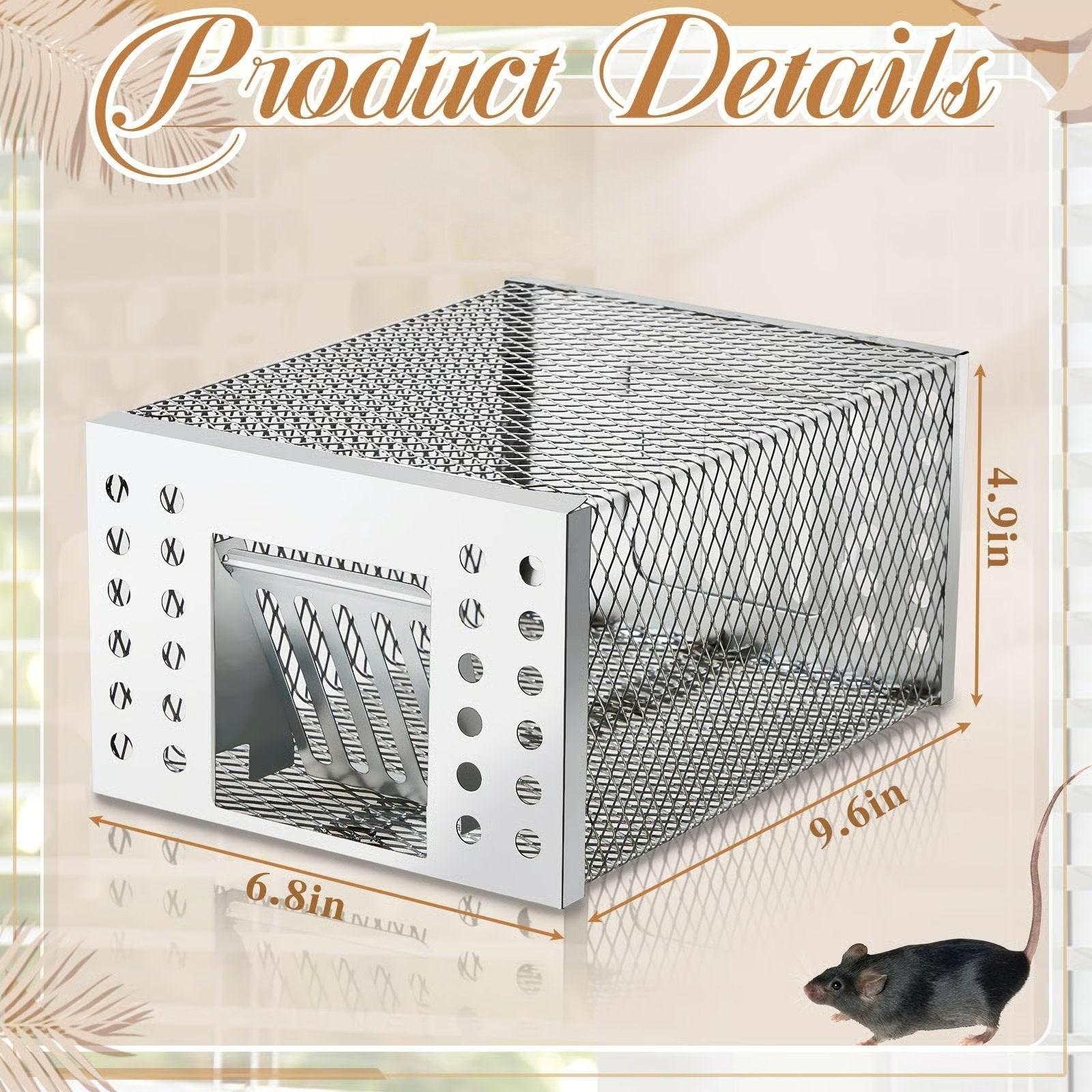 Mroace Humane Live Catch & Release Mouse Trap