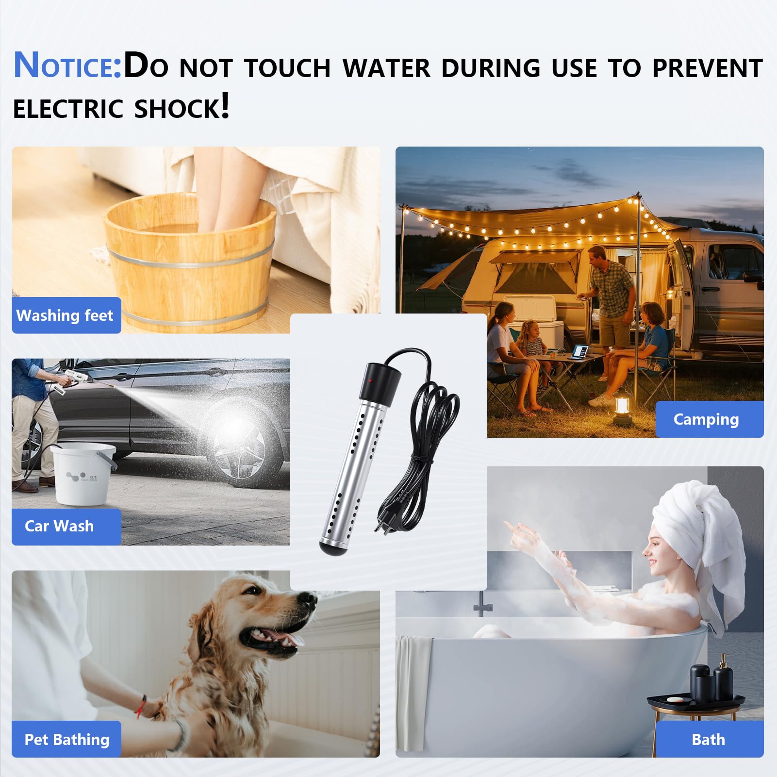 Mroace Immersion Water Heater Electric