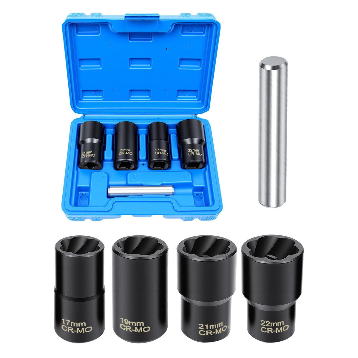 Mroace Impact Lug Nut Extractor Set