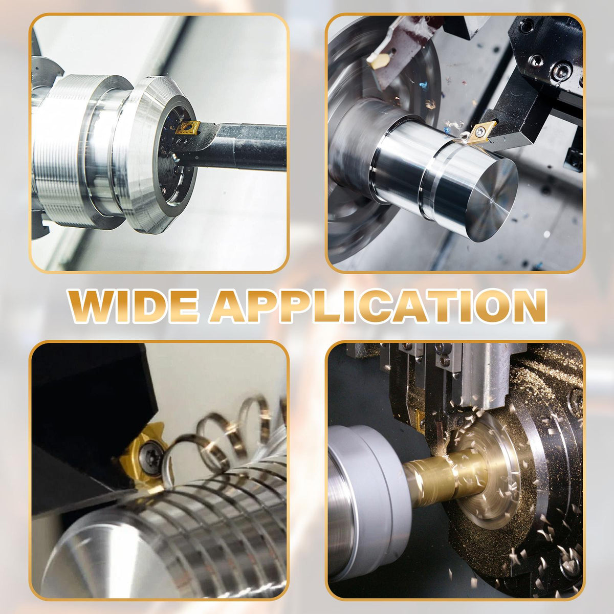 Mroace Indexable Carbide Lathe Turning Tool Set