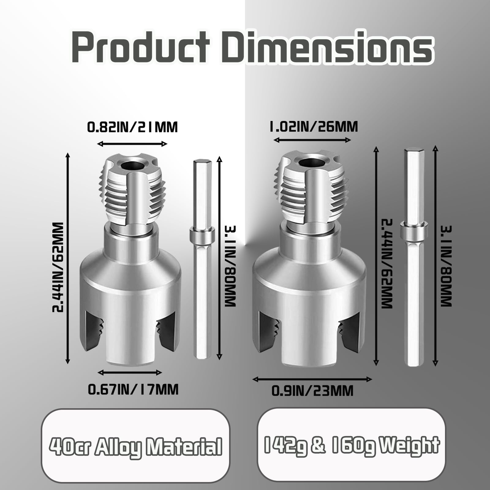 Mroace Integrated Internal & External Pipe Threading Tool