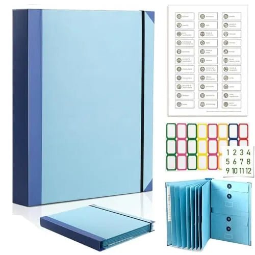 Mroace Labeled Document Organizer Binder