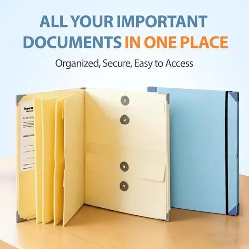 Mroace Labeled Document Organizer Binder