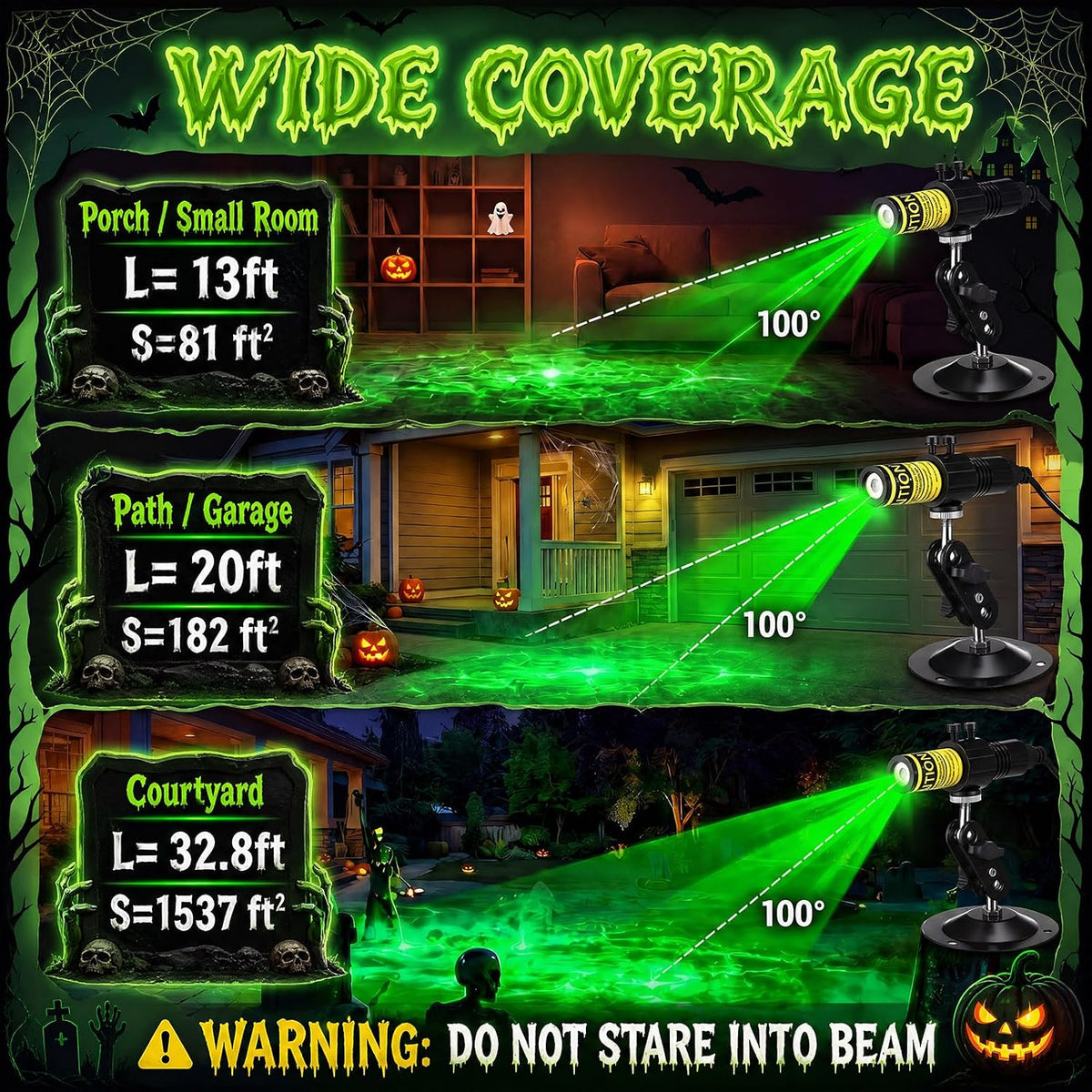 Mroace Laser Halloween Projector