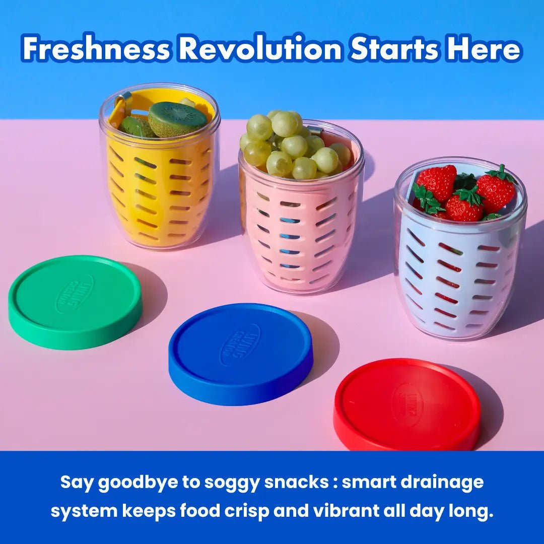 Mroace Leakproof Stackable Salad & Fruit Container
