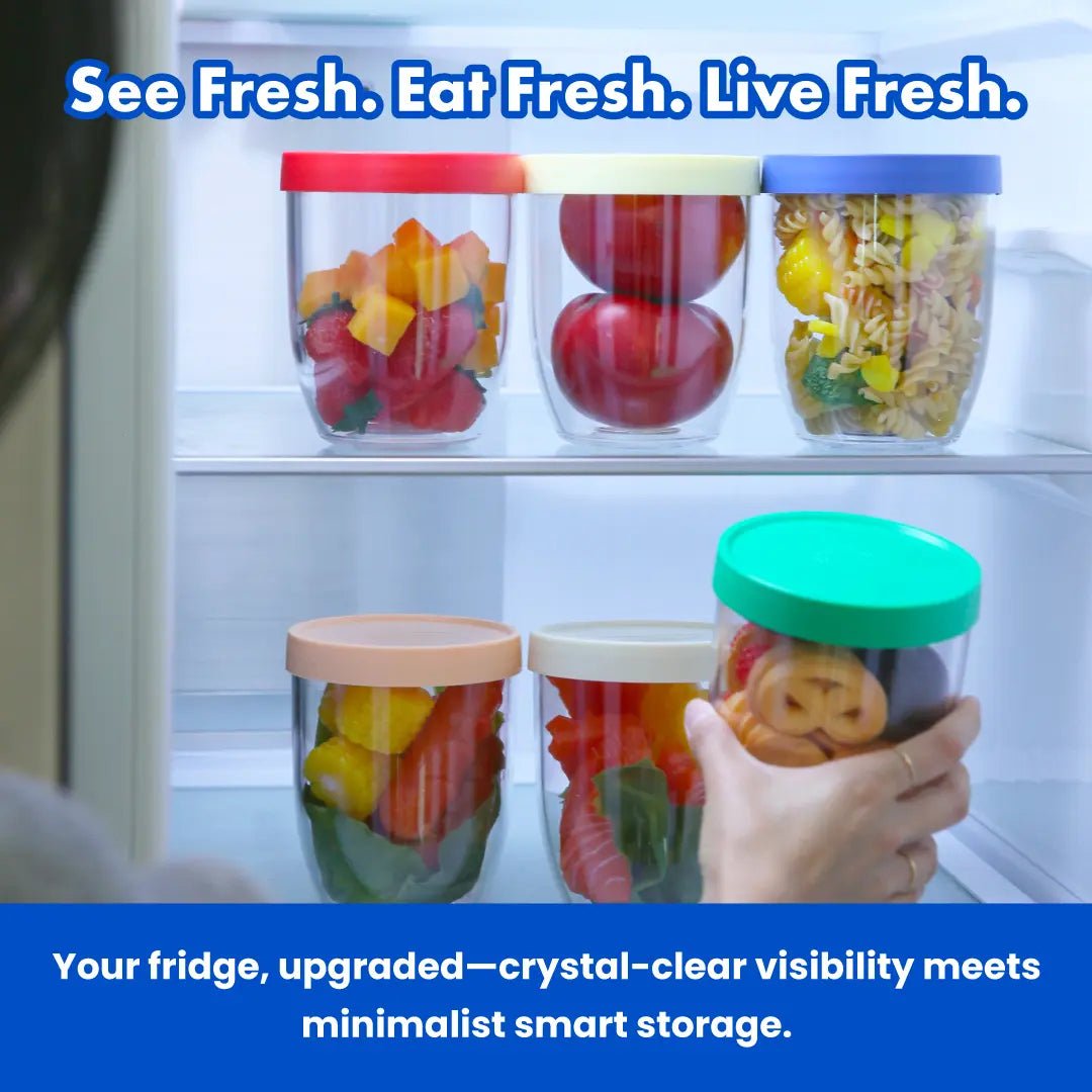 Mroace Leakproof Stackable Salad & Fruit Container