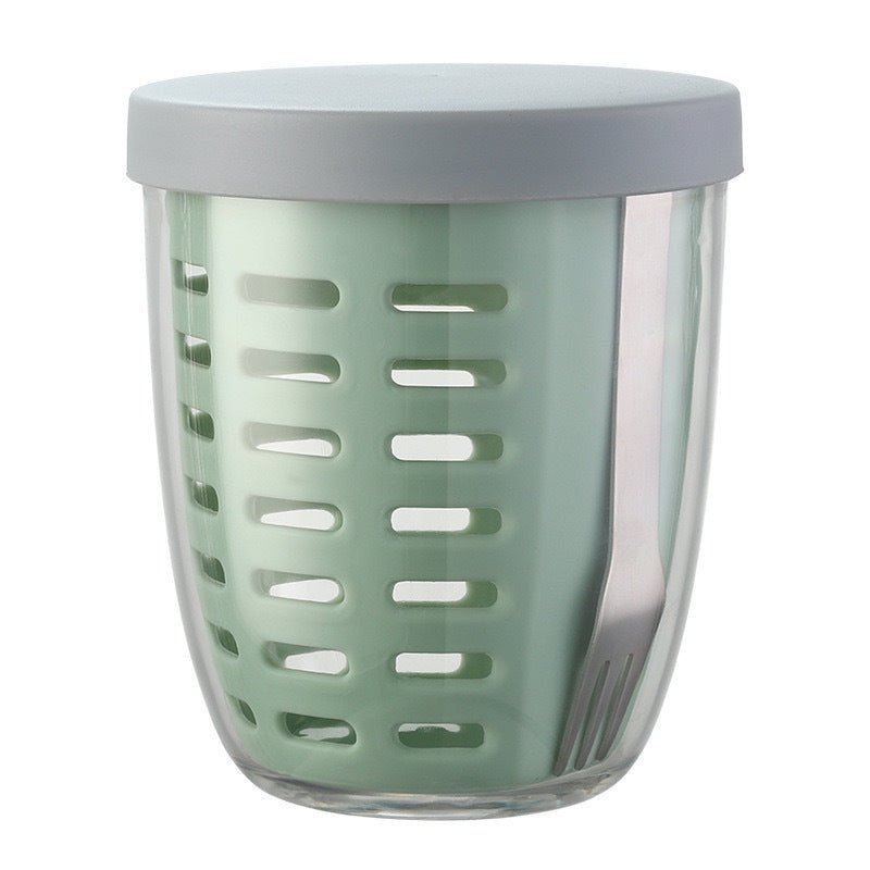 Mroace Leakproof Stackable Salad & Fruit Container