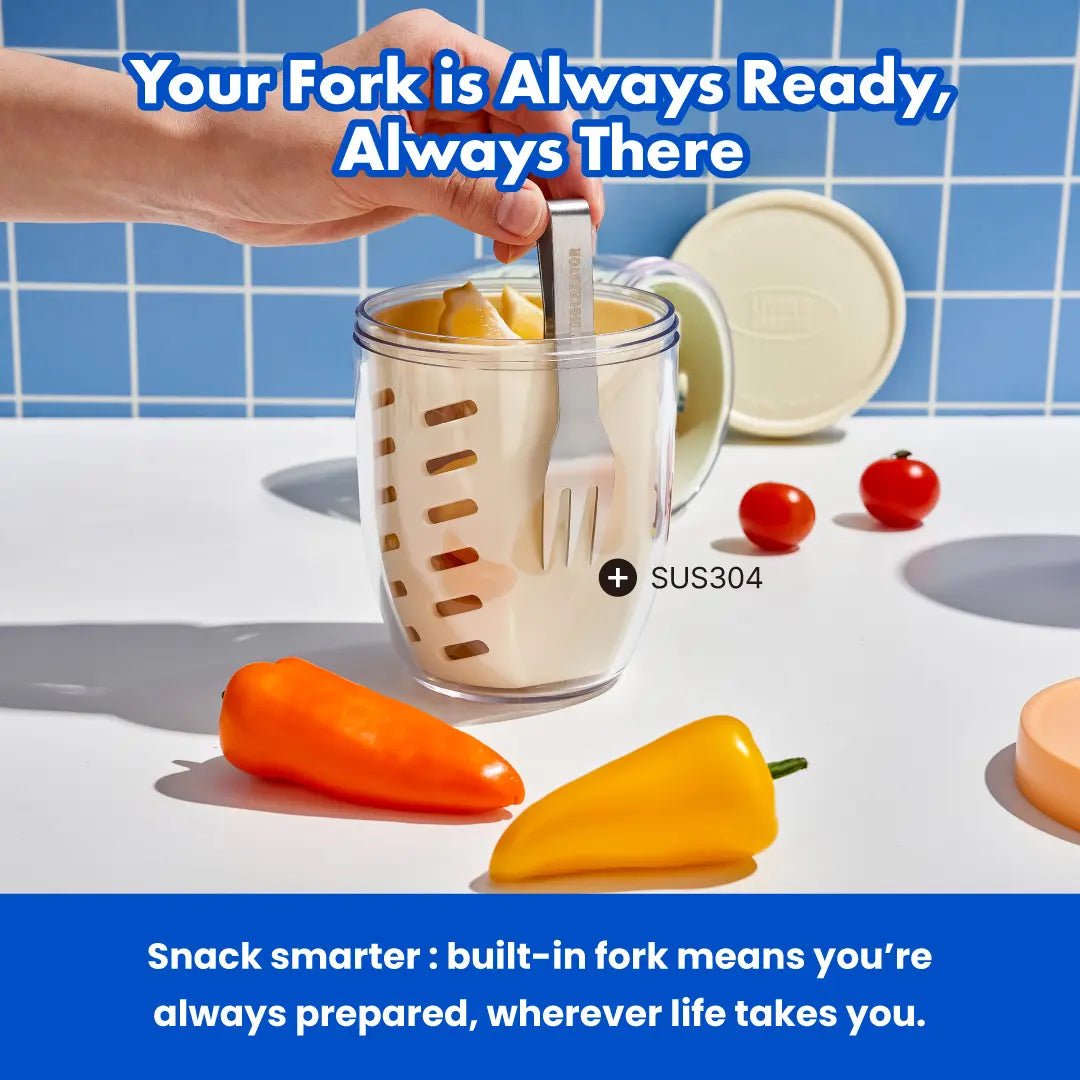 Mroace Leakproof Stackable Salad & Fruit Container